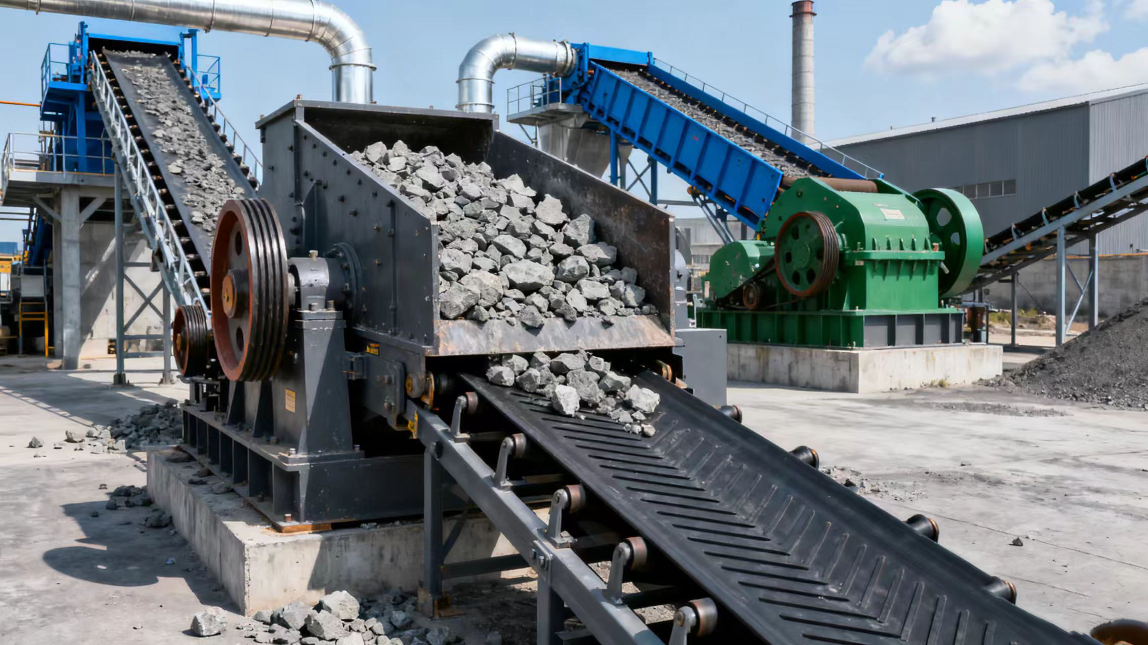 大宗工业固废资源化处理现场